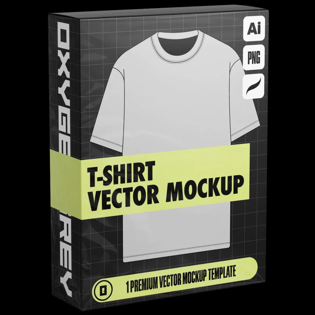 Free T-shirt Vector Mockup OxygenGrey