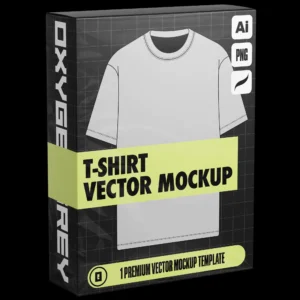 Free T-shirt Vector Mockup OxygenGrey