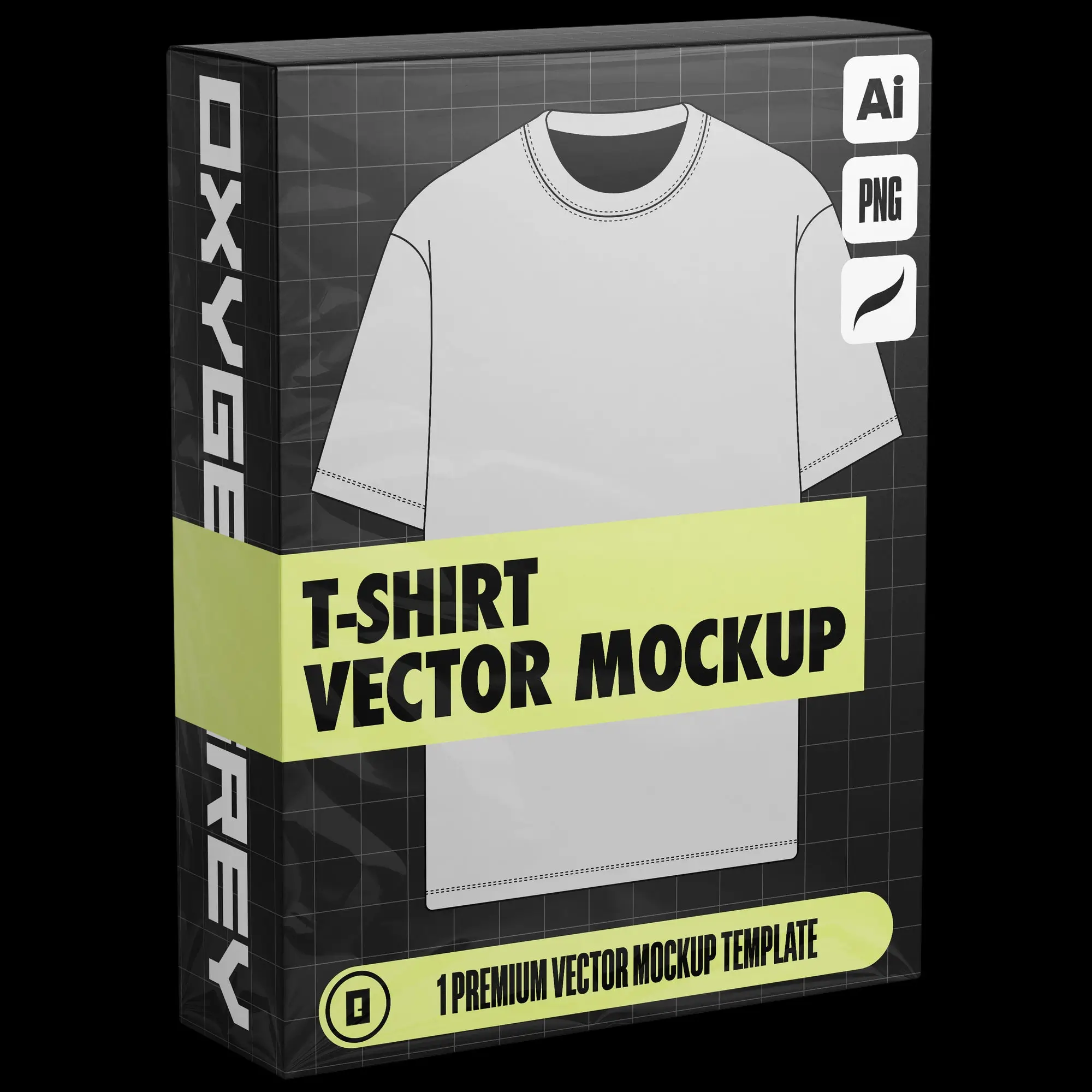 Free T-shirt Vector Mockup OxygenGrey