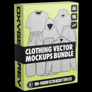 Clothing Vector Mockups Bundle - OxygenGrey