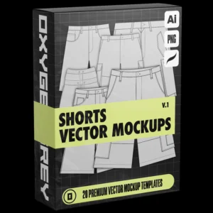 Shorts Vector Mockups Vol1 Oxygengrey