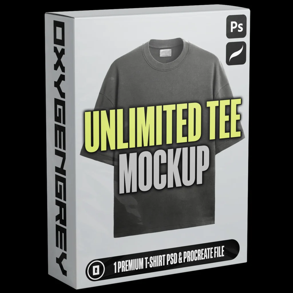 Unlimited T-shirt Mockup - OxygenGrey