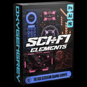 Sci-fi design elements - OxygenGrey